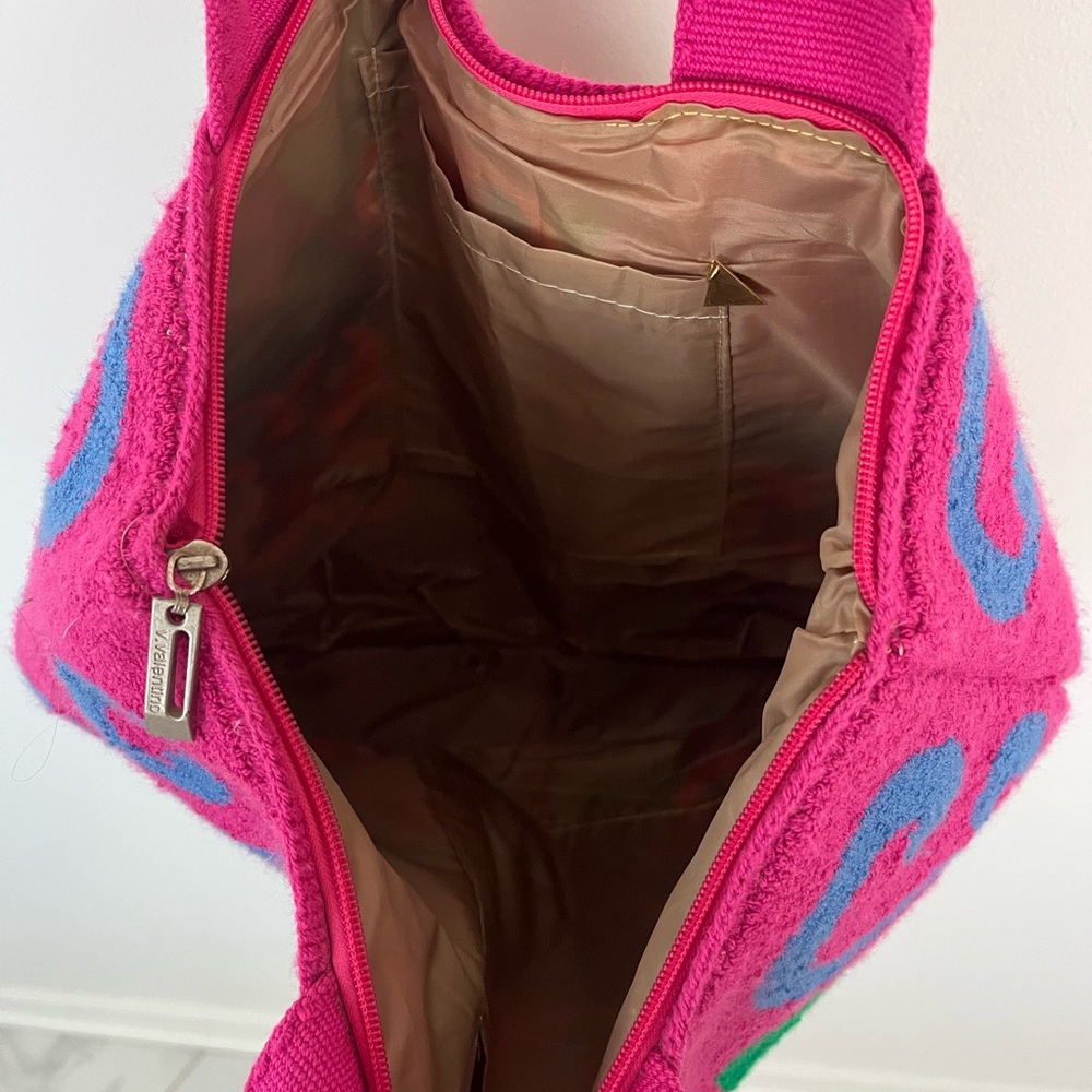 Floral Embroidered Pink Tote Bag by Casa Chiqui - Picture 6 of 11